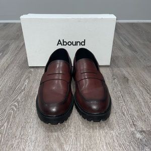 Abound Chunky Sole Loafers - Size 11.5 Burgundy